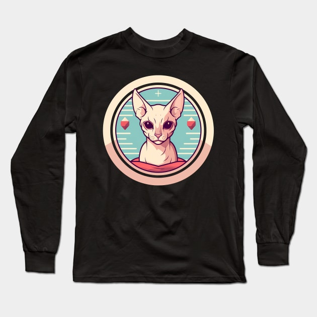 Sphynx Cat Xmas Ornament, Love Cats Long Sleeve T-Shirt by dukito